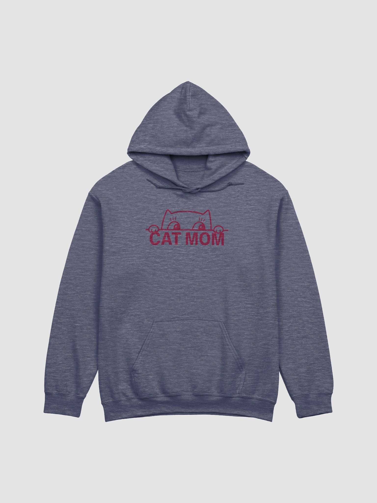 Funny Cat Mom Hoodie – Minimalist Peeking Kitty Design for Proud Pet Parents product image (1)