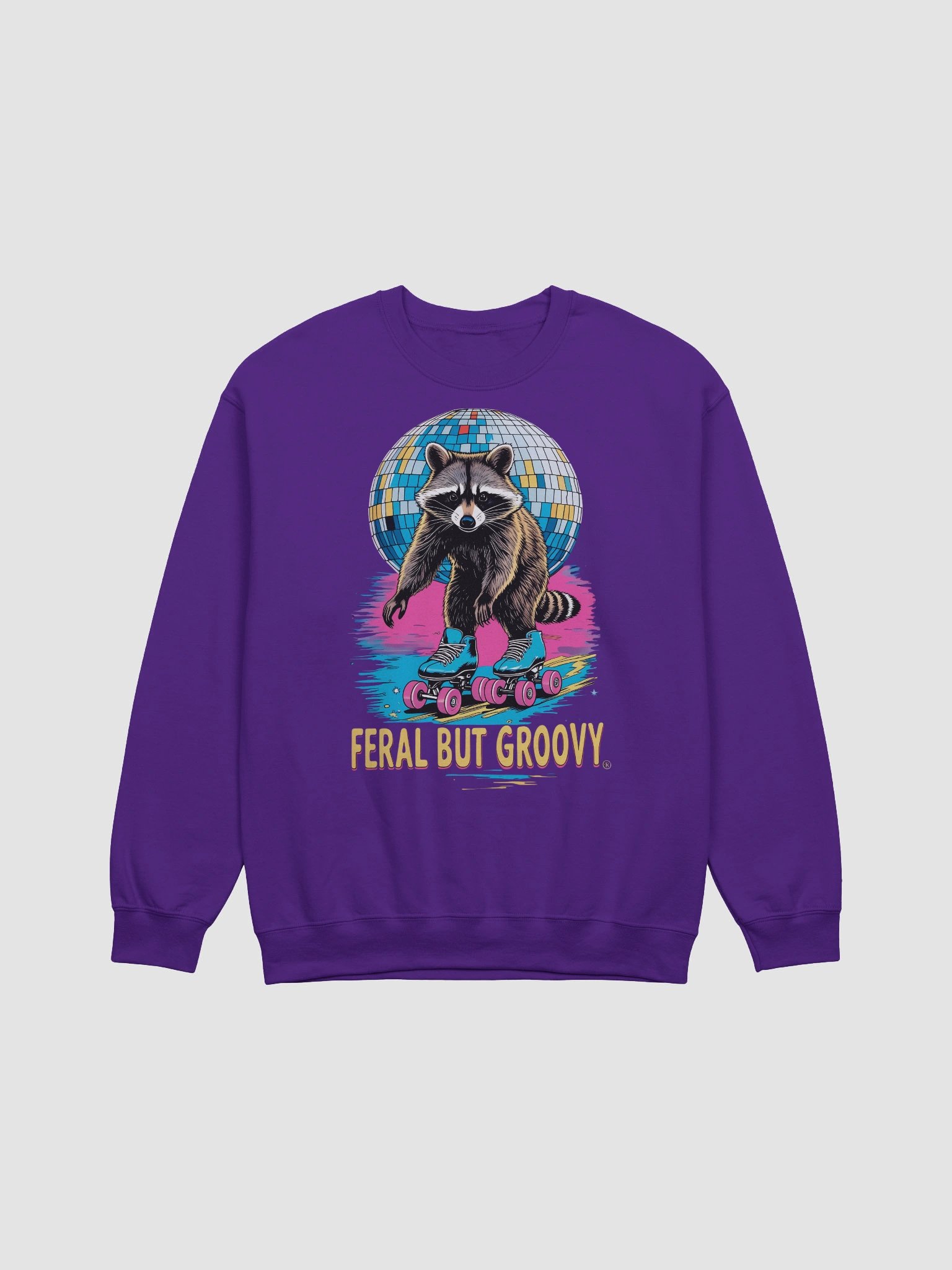 Feral but Groovy Raccoon Sweatshirt product image (2)