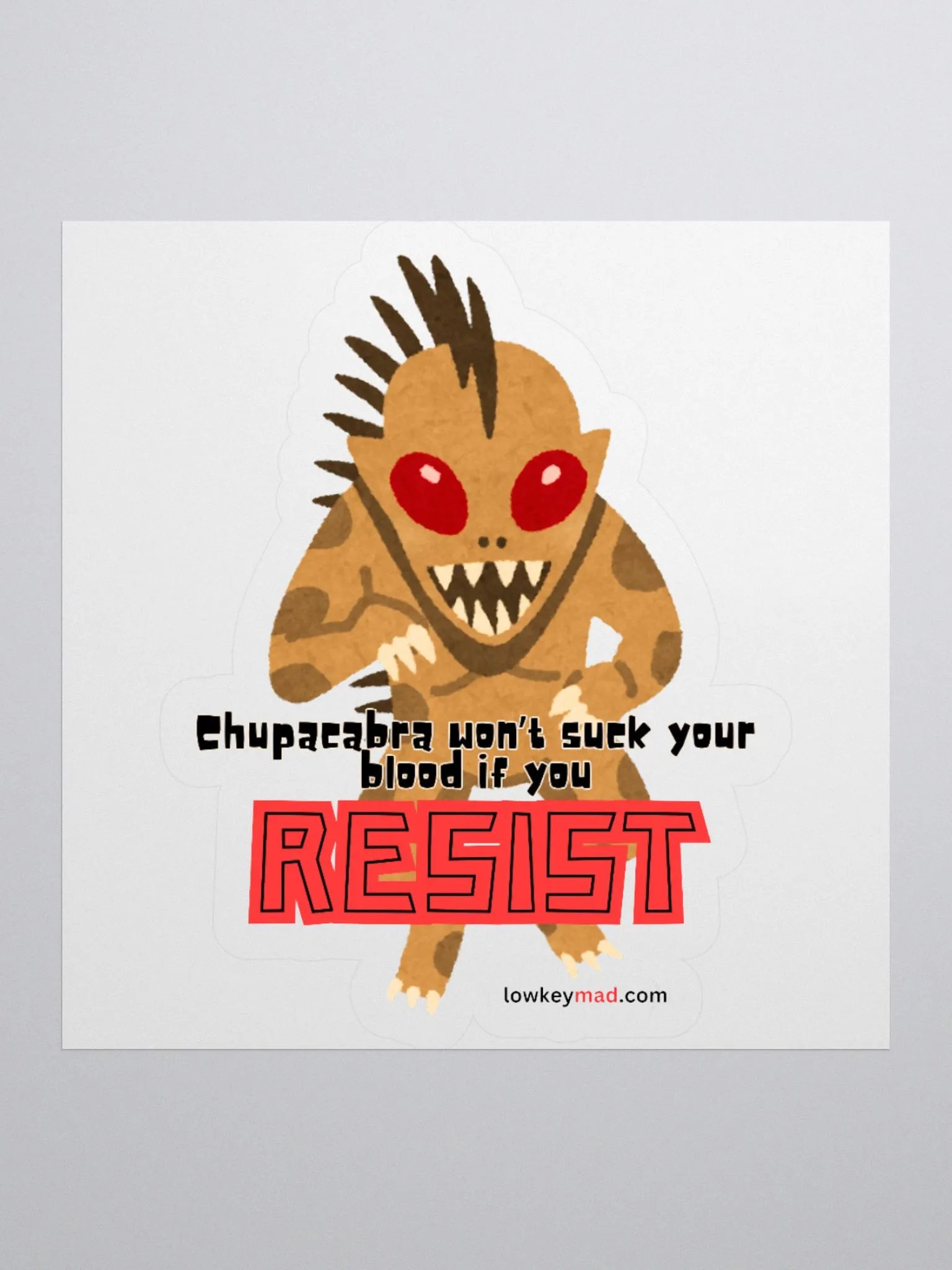Chupacabra Resist Sticker product image (2)