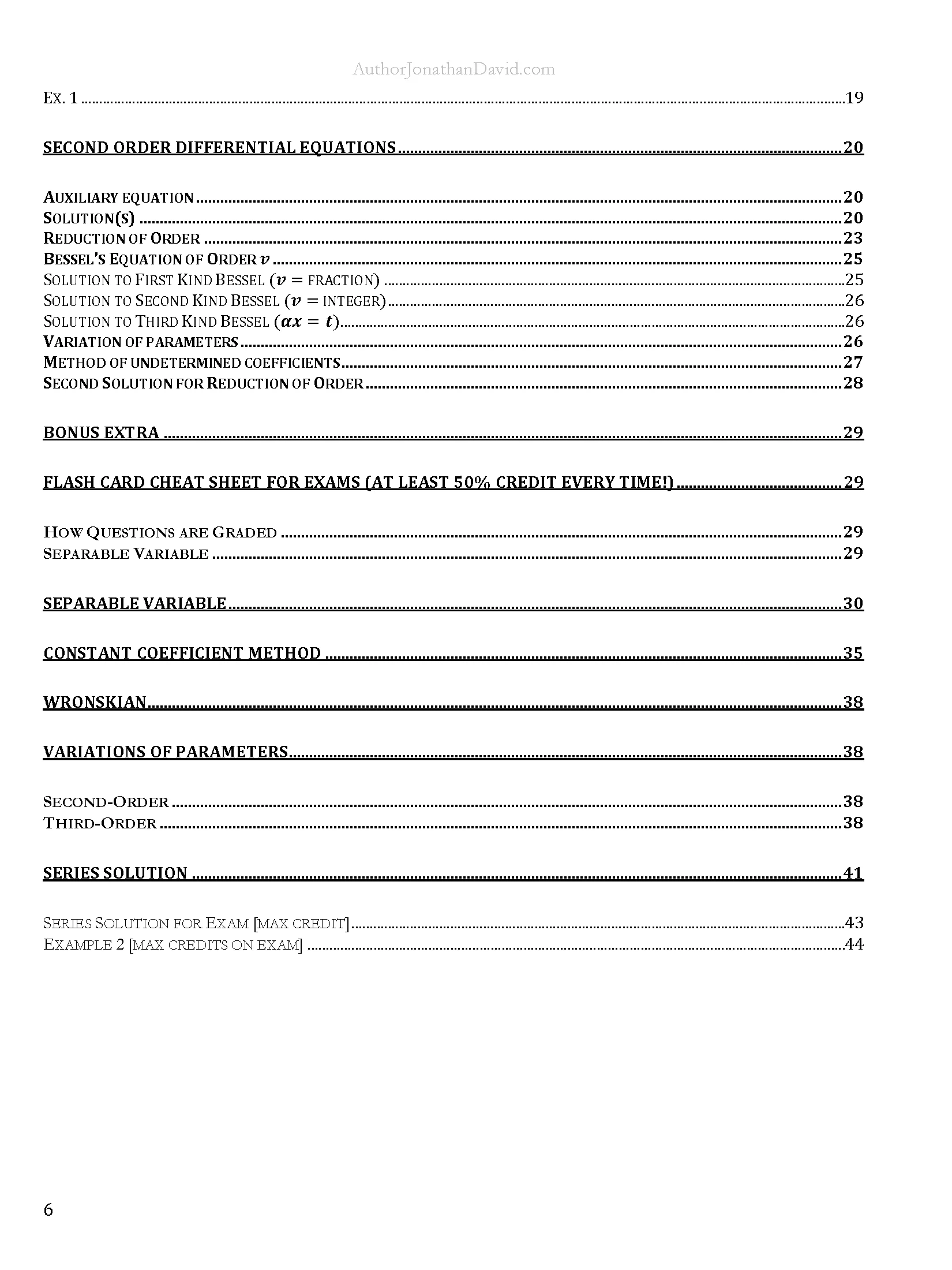 The Ultimate Cheat Sheet for STEM Majors | Differential Equations product image (3)