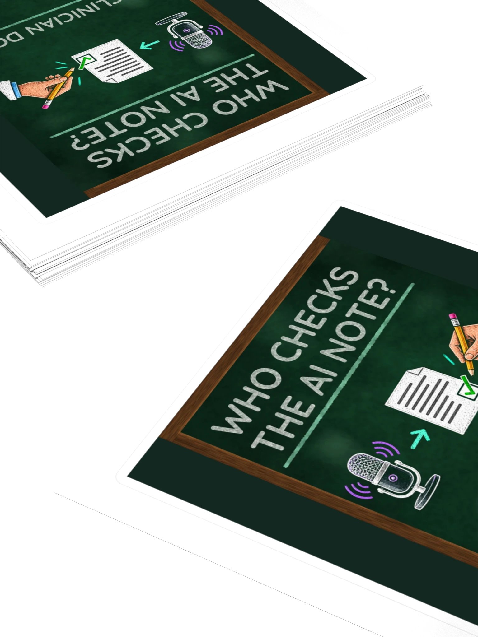 DoctorsDocMD - Who Checks the AI Note? Sticker product image (4)