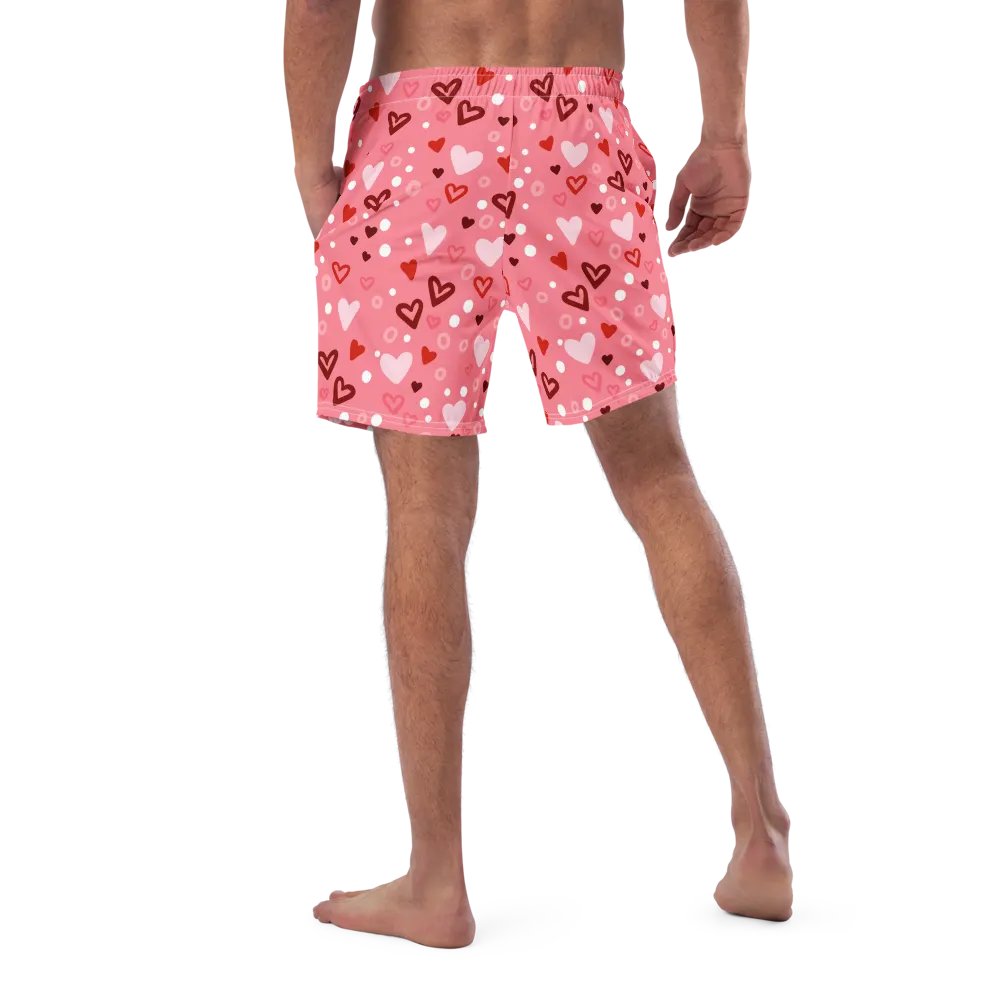 Heart Print Swim Trunks product image (1)
