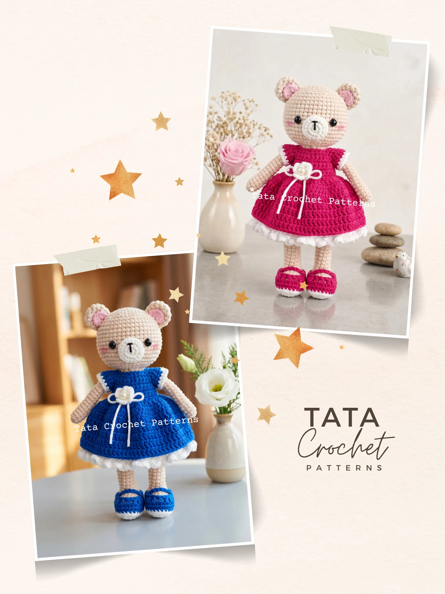 Bea the Resilient Bear – Amigurumi Crochet Pattern | Digital Download PDF product image (6)