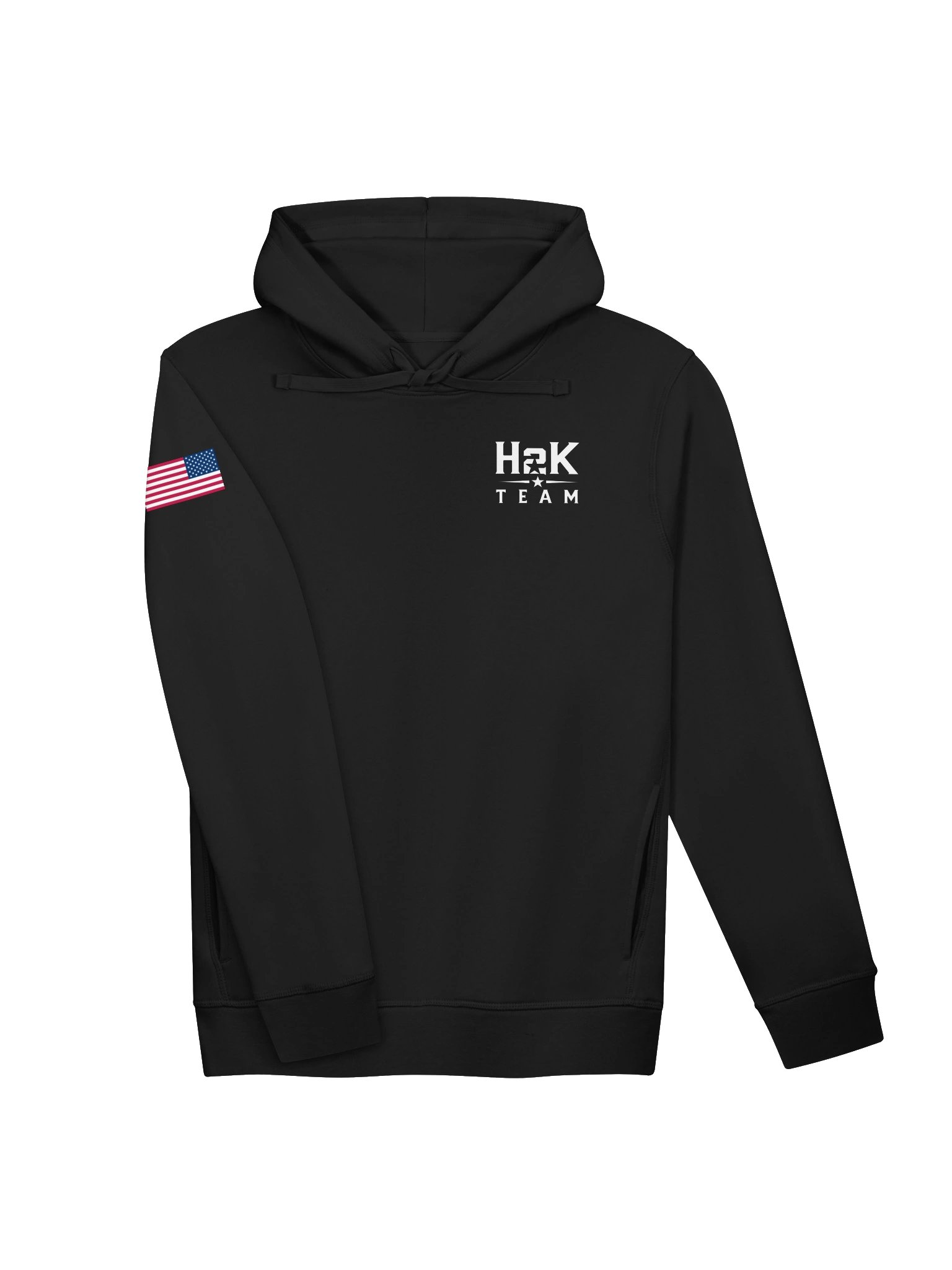 H2K Team | Unisex Organic Side Pocket Hoodie – Black product image (3)