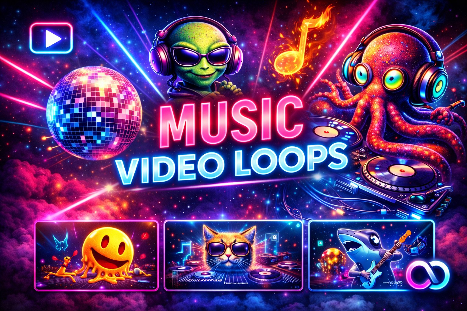 CUSTOM SURREAL MUSIC VIDEO LOOPS product image (1)