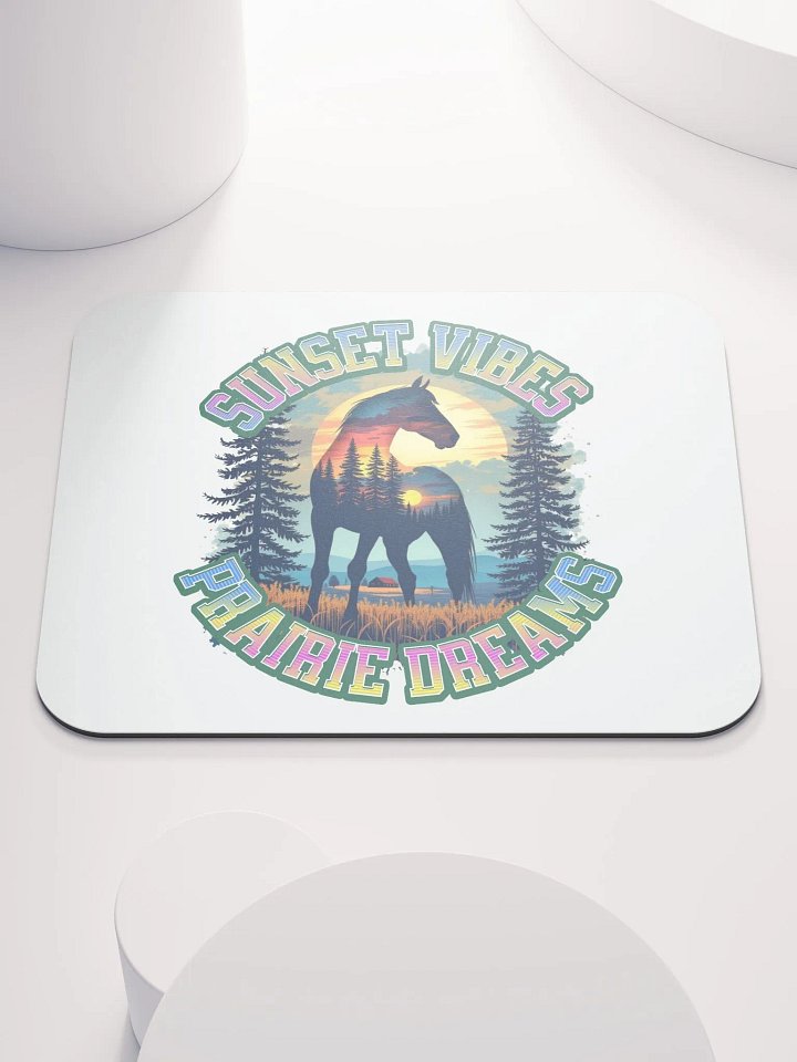 Sunset Vibes Prairie Dreams Horse Mouse Pad product image (2)