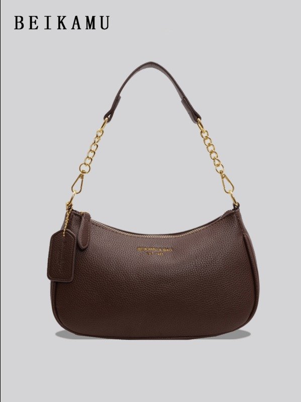 ADLEST 1pc Solid Color PU Leather Shoulder Bag For Women, Versatile Crossbody Bag For Commuting, Adjustable Shoulder Strap product image (6)