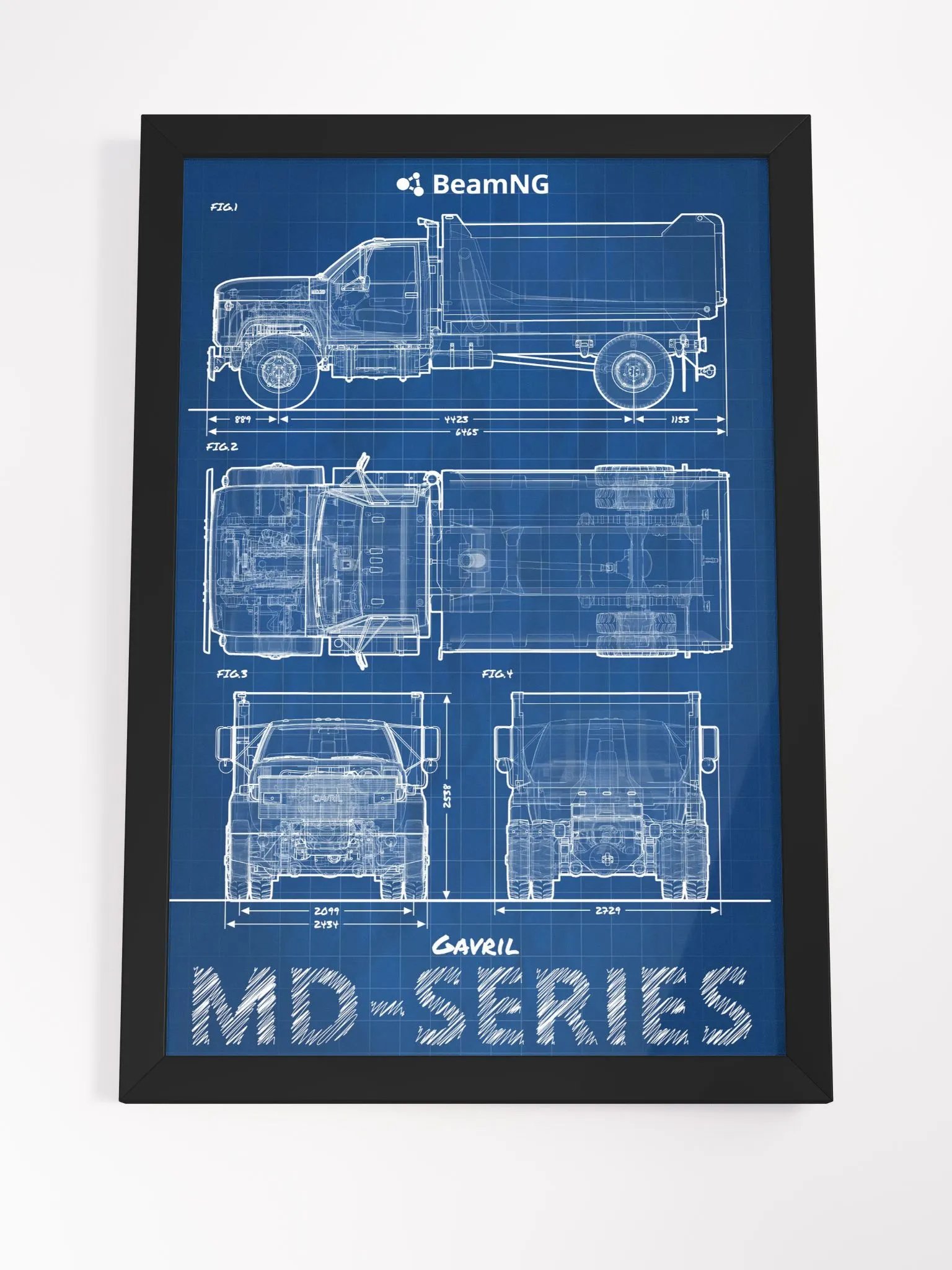 Framed Poster: Gavril MD-Series Blueprint product image (4)