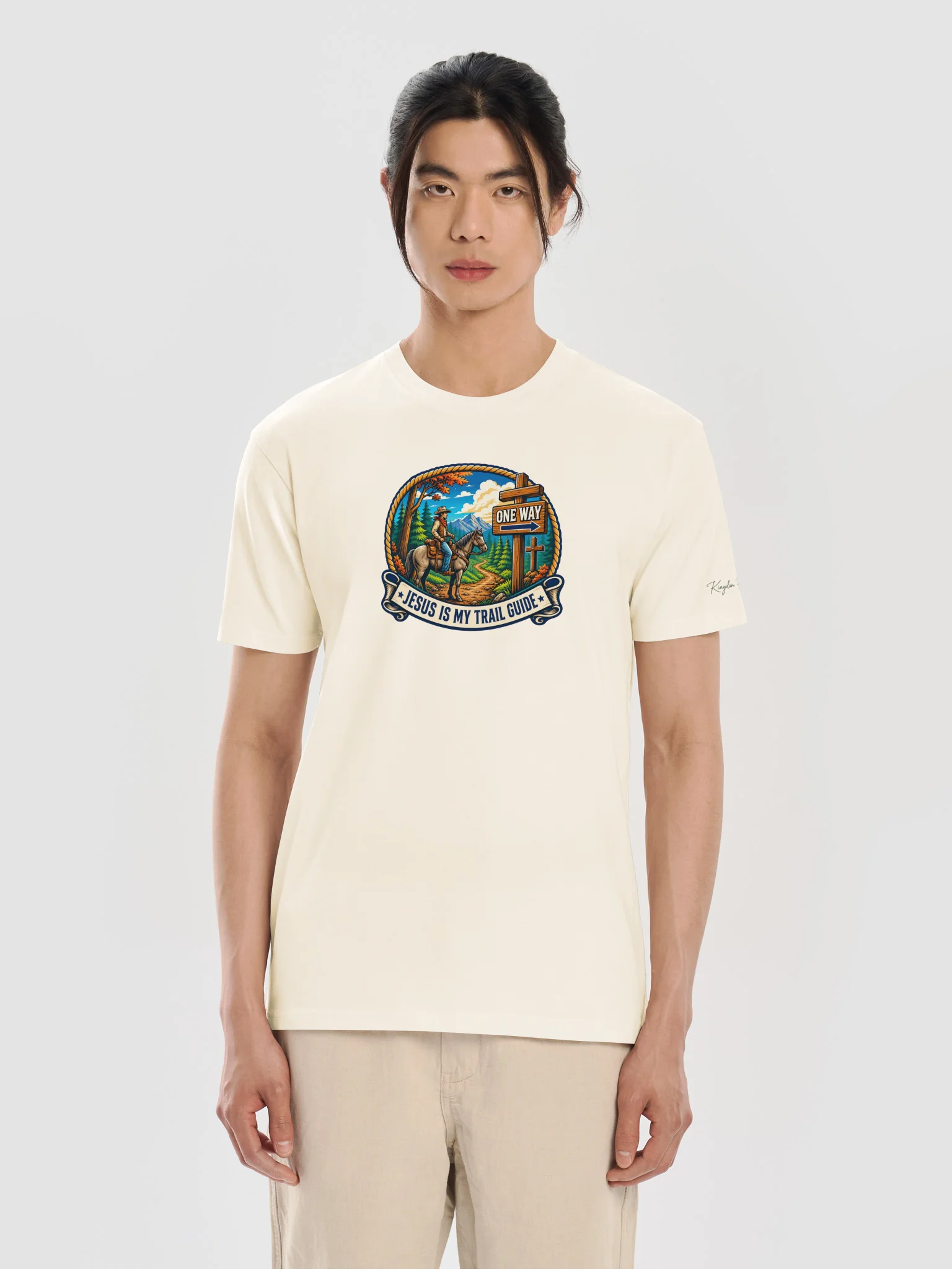 Jesus Is My Trail Guide (B) Premium Men's Tee product image (27)