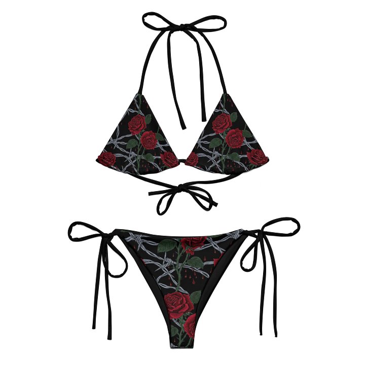 Color Barbed Wire & Rose Bikini Set product image (1)