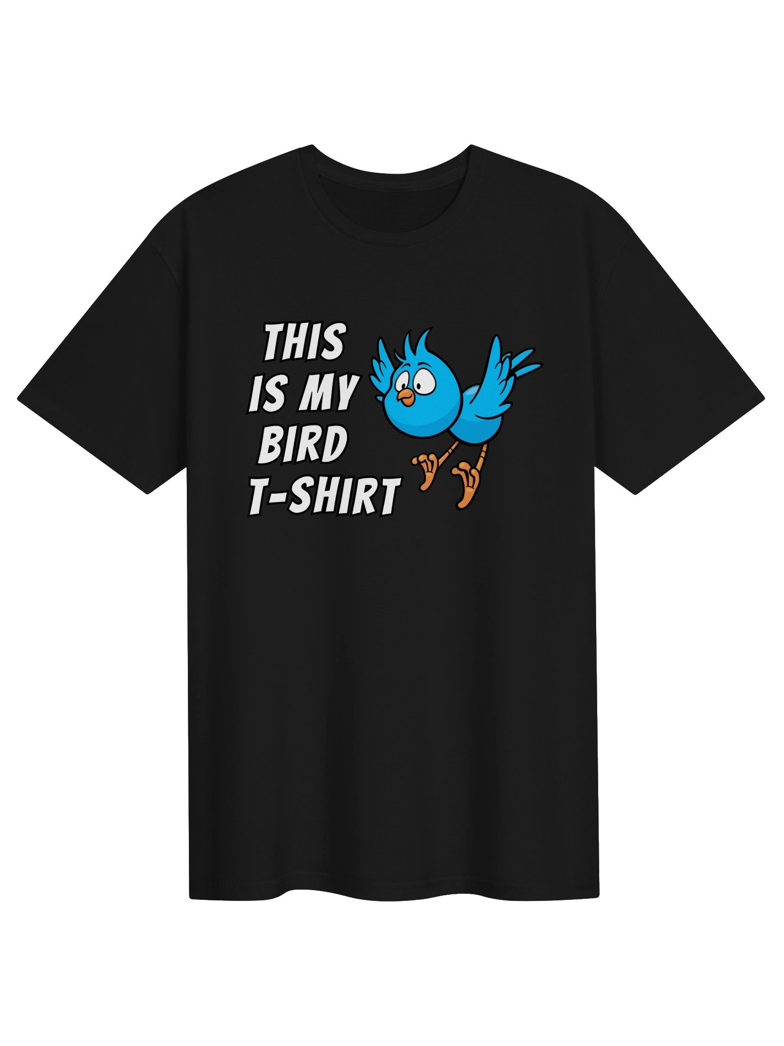 This Is My Bird Shirt – Funny Blue Bird Cartoon Graphic Tee for Bird Lovers product image (1)
