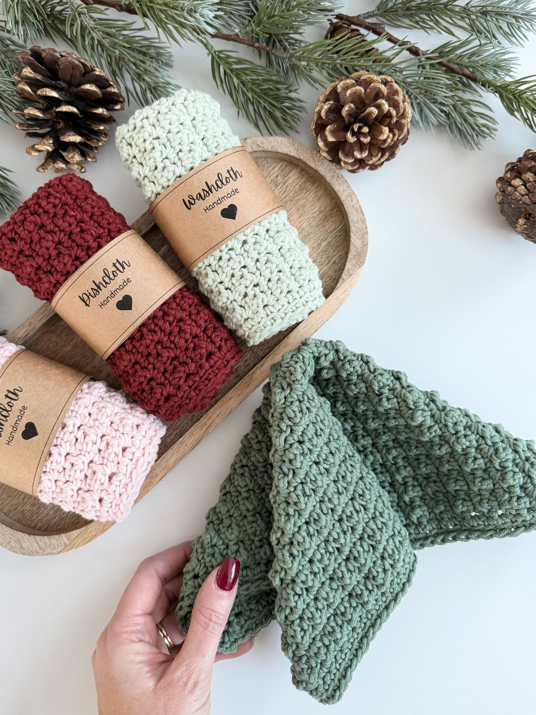 Winterberry Dishcloth Crochet Pattern product image (1)