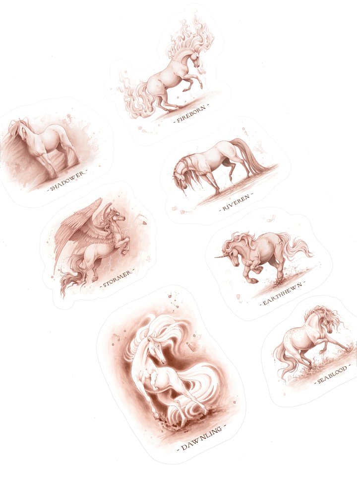 Choose Your Magical Warhorse Sticker Sheet product image (1)
