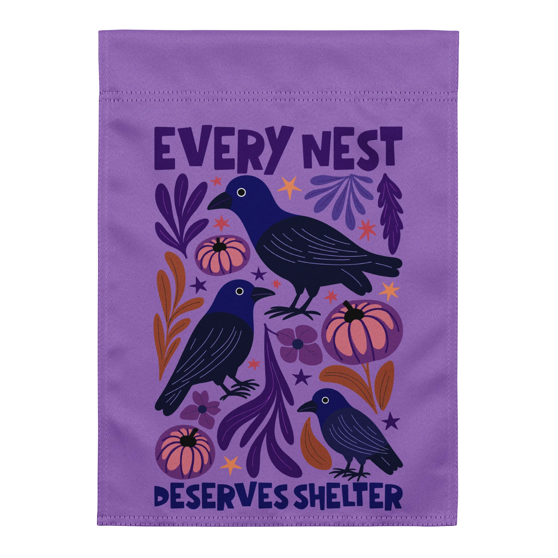 Democratic Socialist Halloween Raven Garden Flag product image (2)