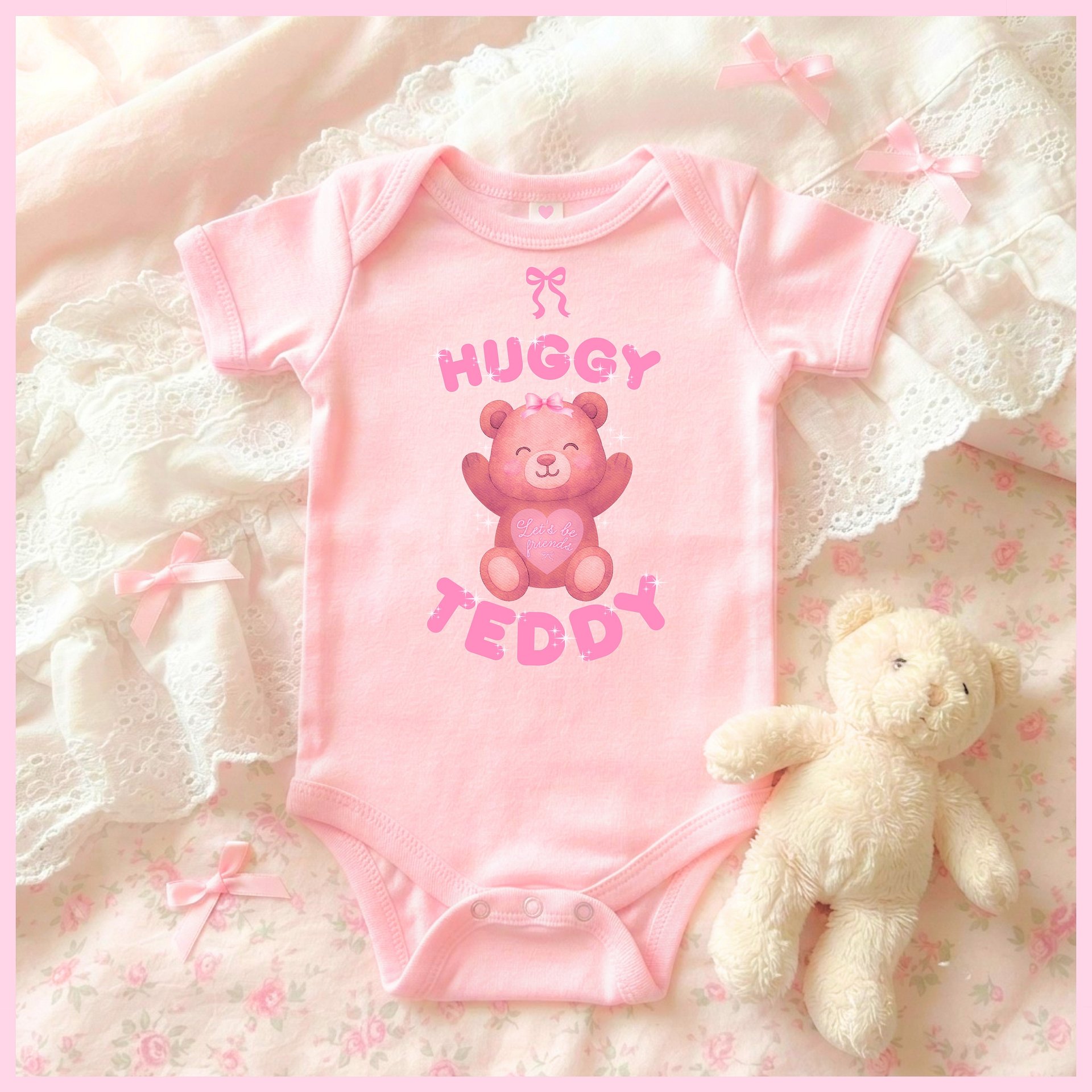 Huggy Teddy🩷Super Soft🪽Onesie🩷 product image (1)