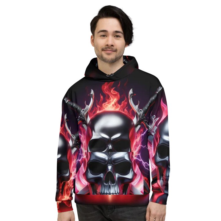 Reaper's Embrace - Unisex Skull Hoodie #22 product image (2)