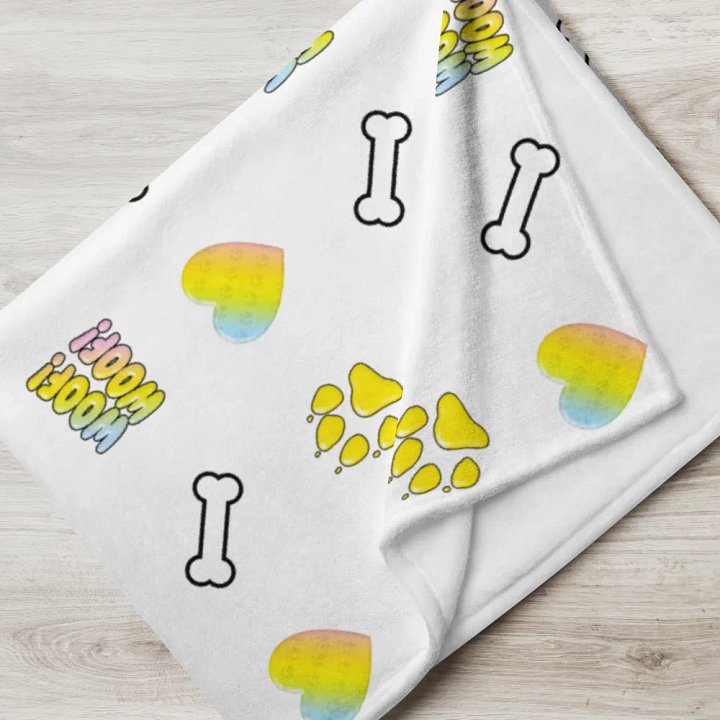 Pup Wrex Emojis - Throw Blanket product image (1)