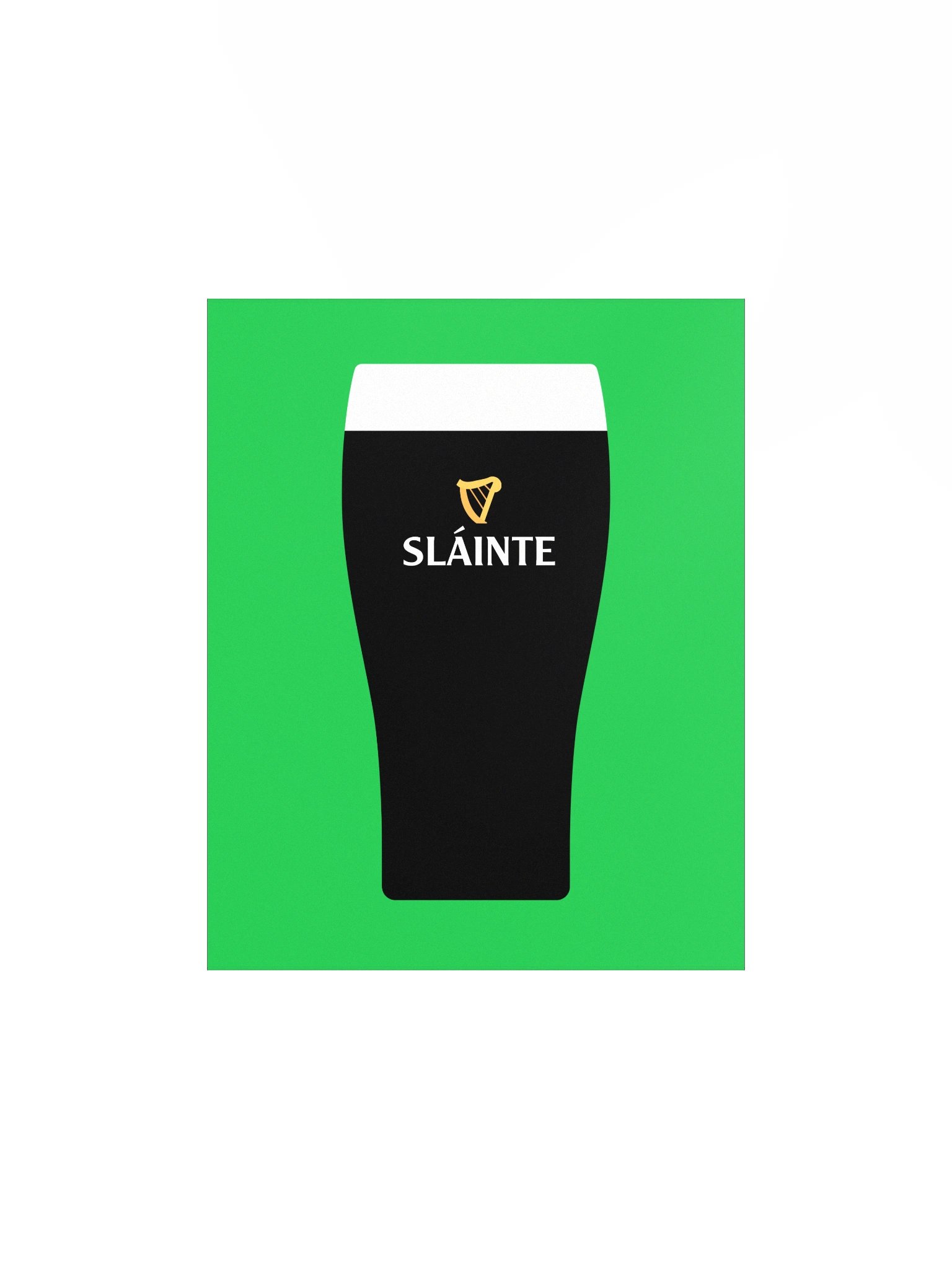 Sláinte - Pint of the Black Stuff | Enhanced Matte Paper Poster Print product image (2)