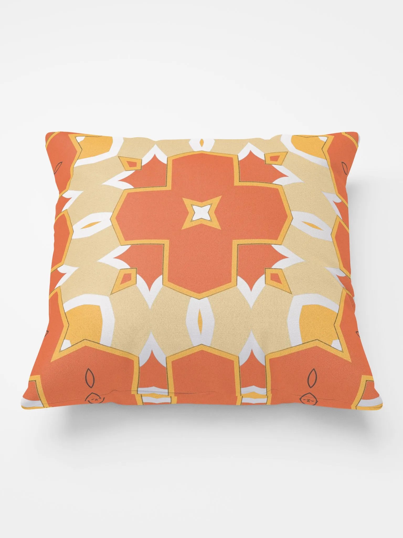 Sunset Delight- Abstract Geometric Print Throw Pillow product image (1)