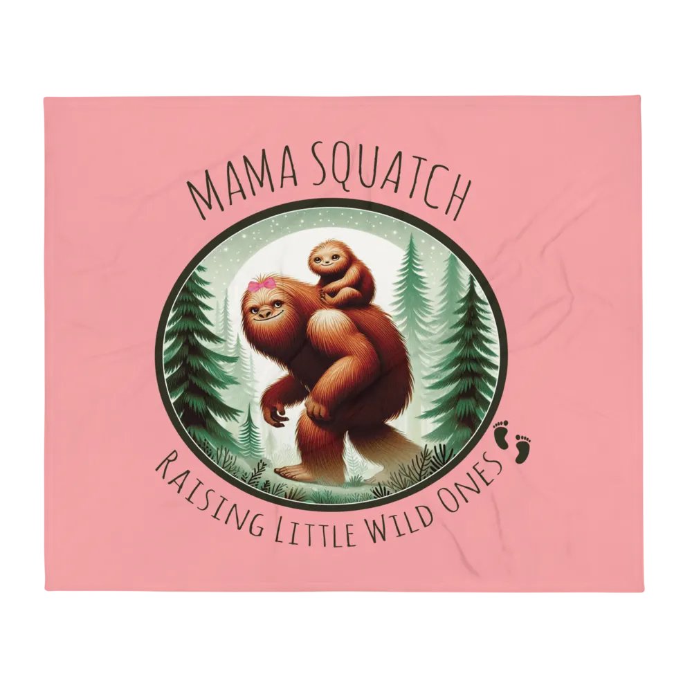MAMA SQUATCH FLEECE BLANKET product image (1)