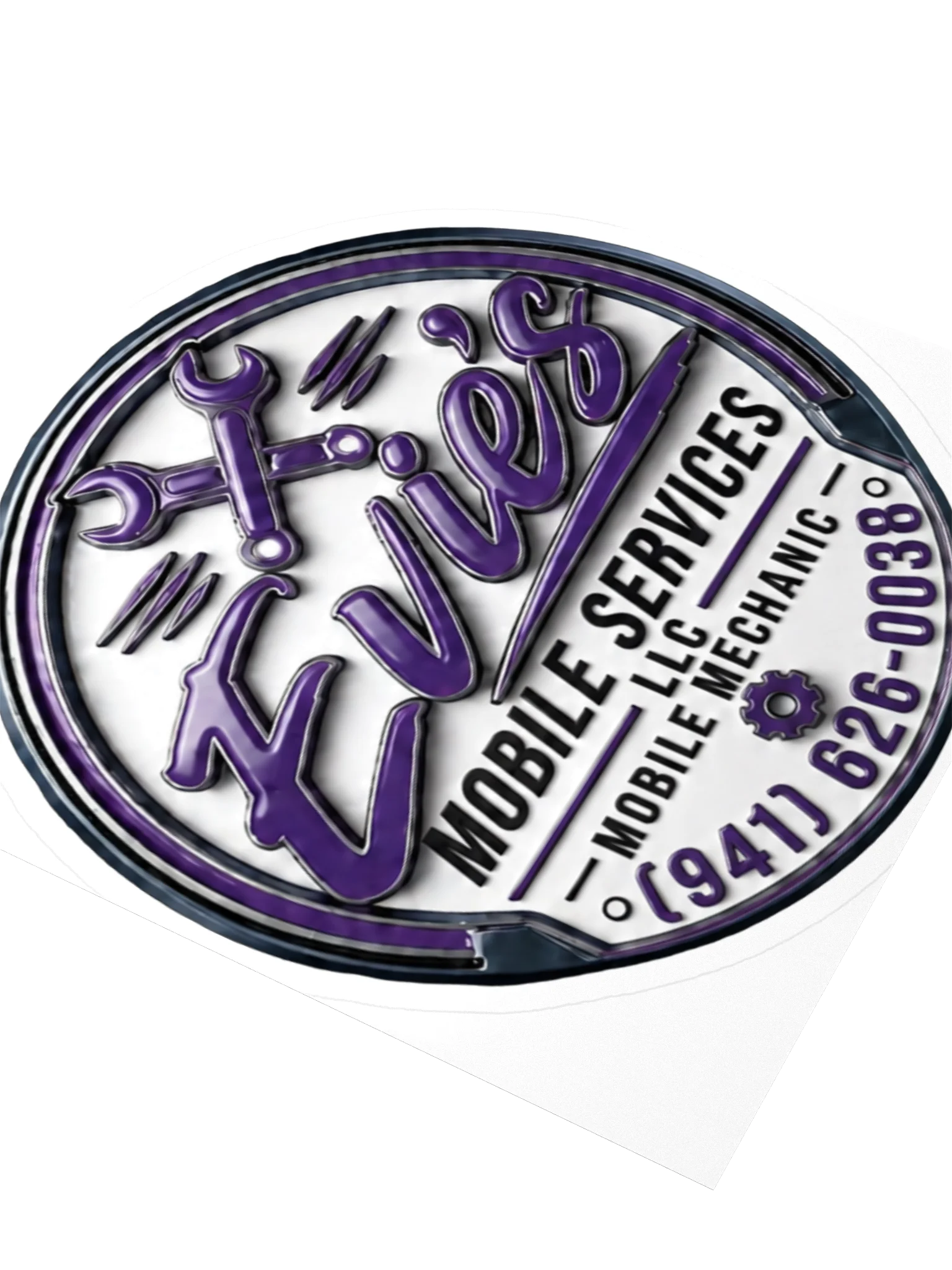 Evie’s Mobile Mechanics Logo Kiss Cut Sticker product image (3)