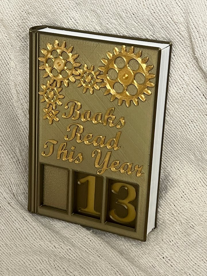 Imaginarium Steampunk Book Counter with Gears and Interchangeable Number Tiles product image (2)