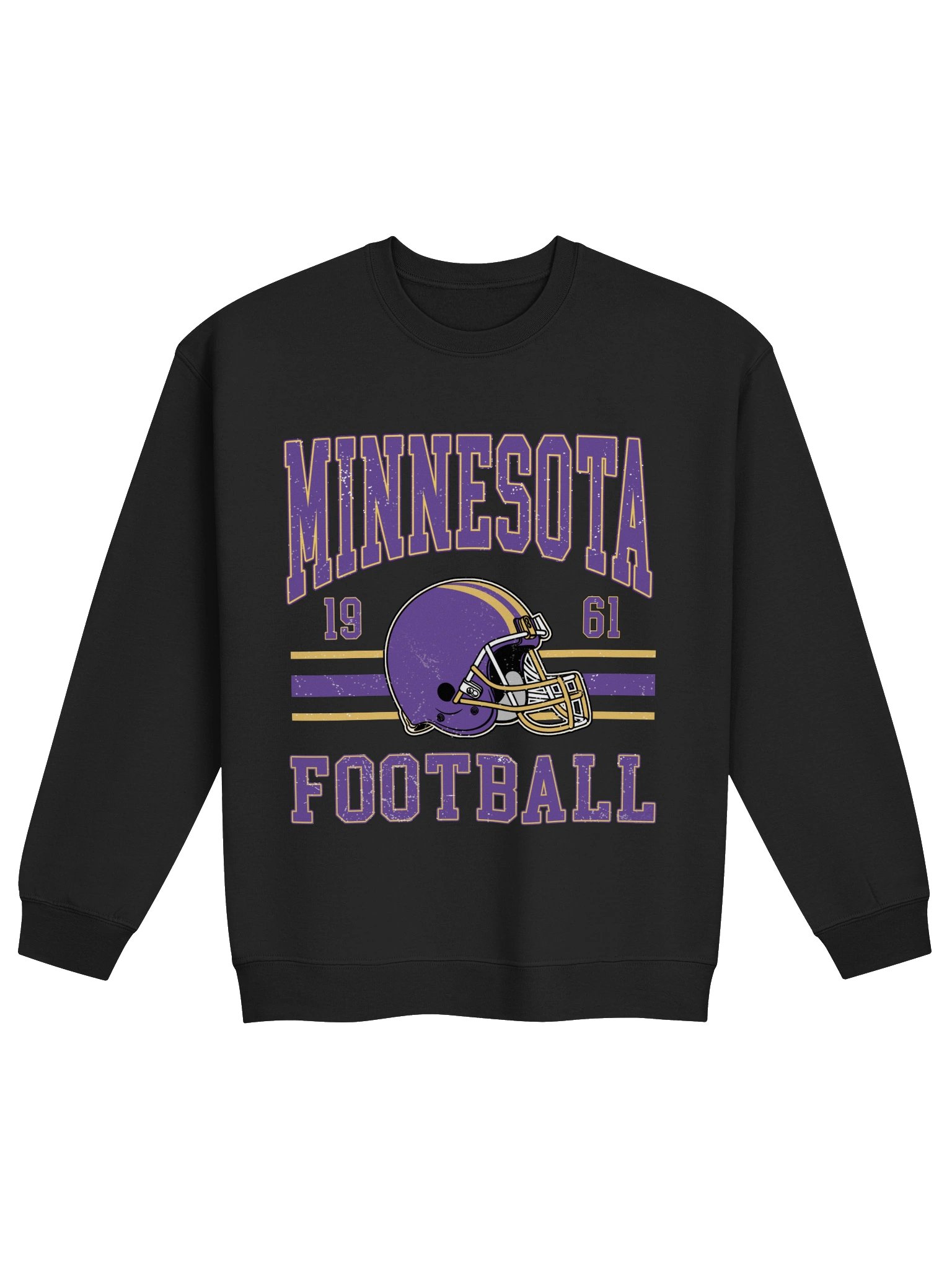 Minnesota Football Black Gildan Classic Crewneck Sweatshirt product image (1)