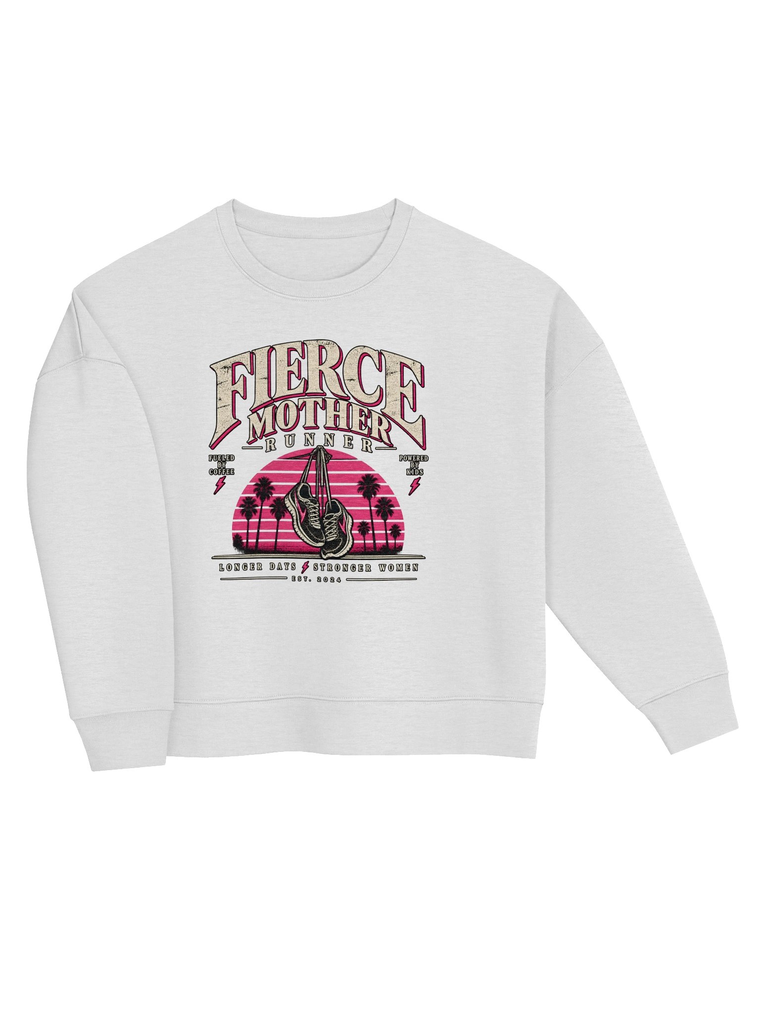 FIERCE MOTHER RUNNER — Organic Sweatshirt product image (3)