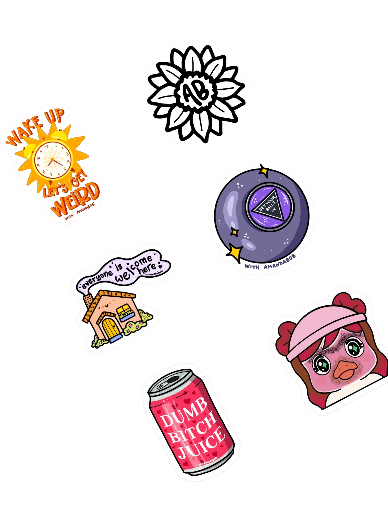 Amandabob Sticker Sheet product image (1)