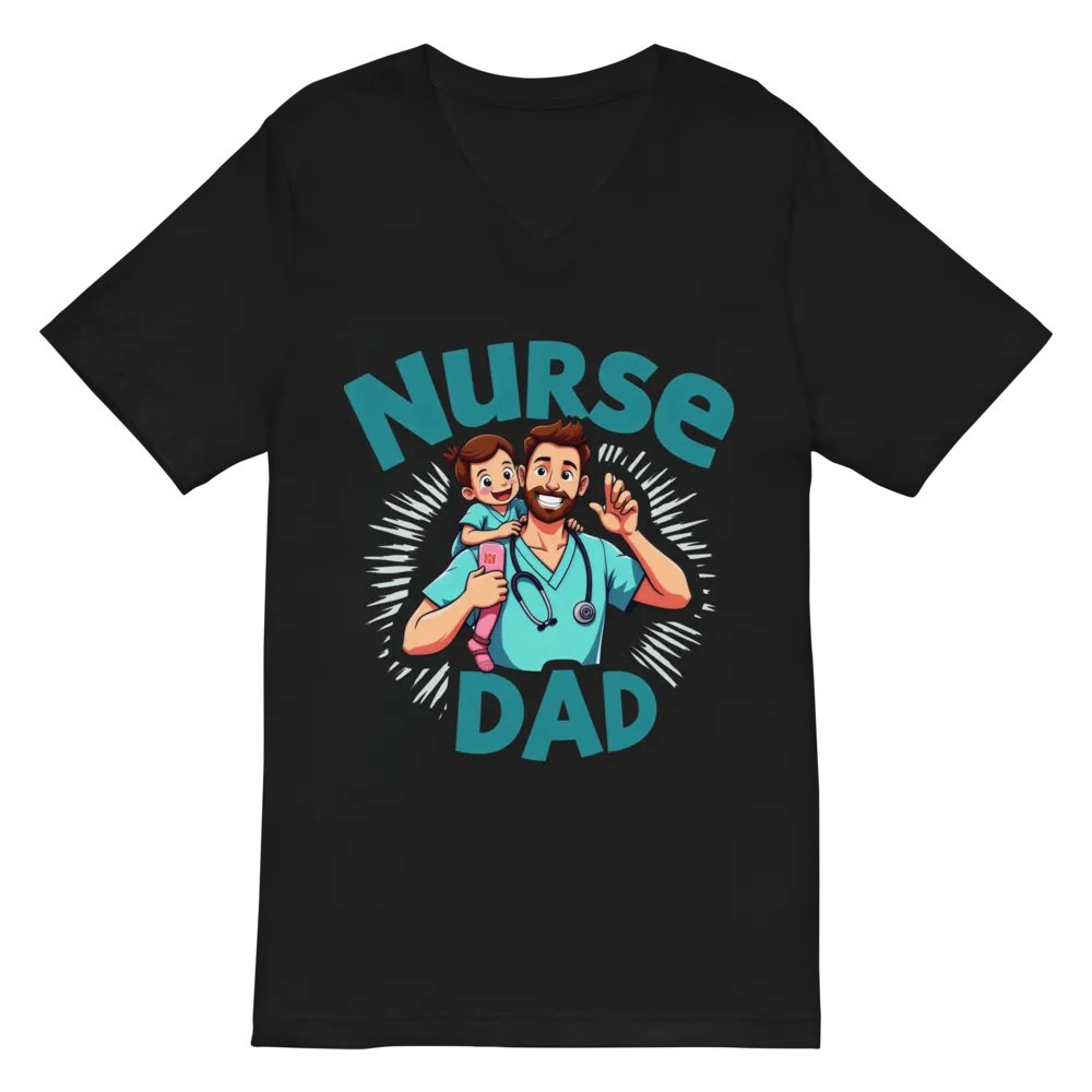 Super Dad Nurse V-Neck Tee product image (3)