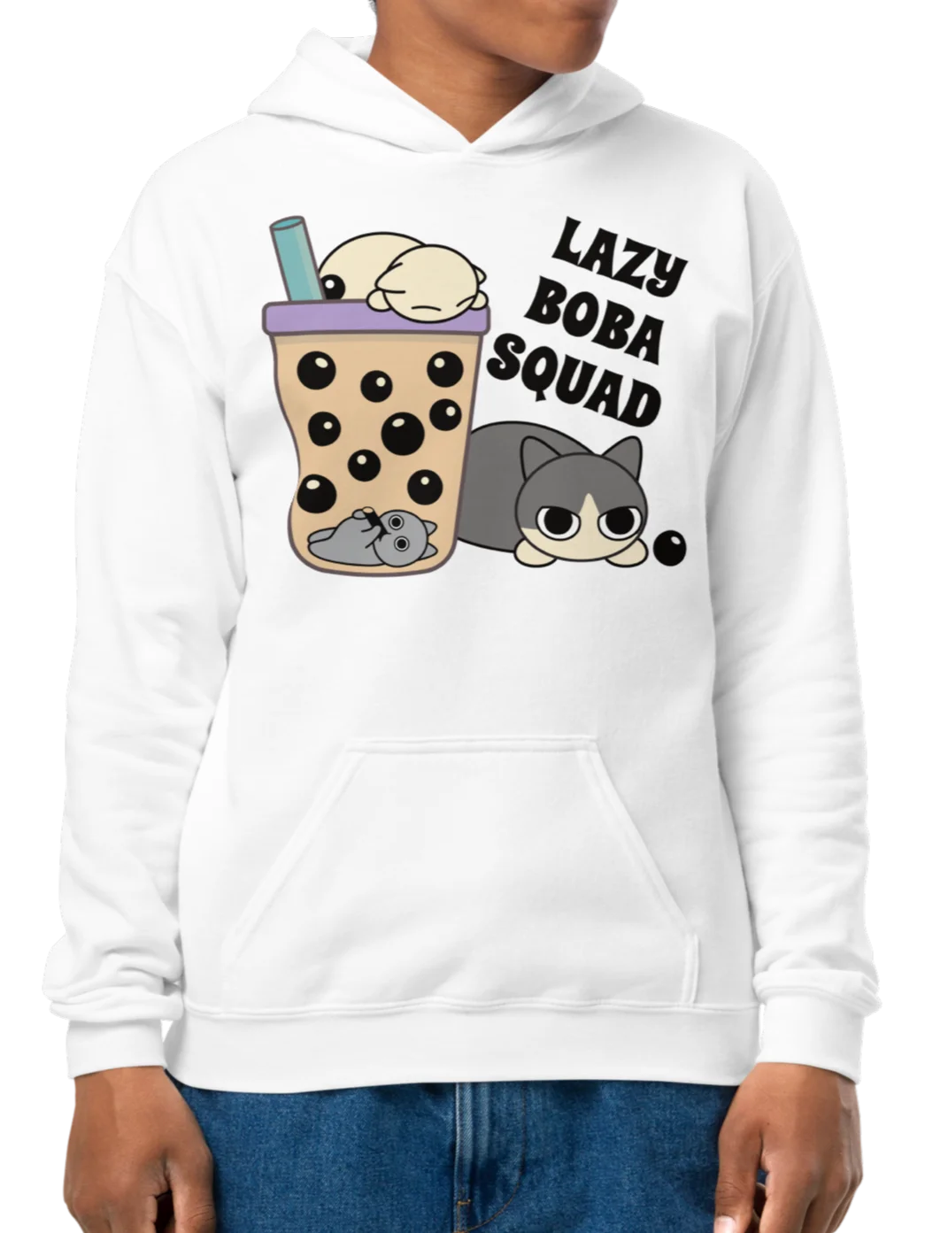 Boba Cat - Unisex Youth Hoodie product image (12)