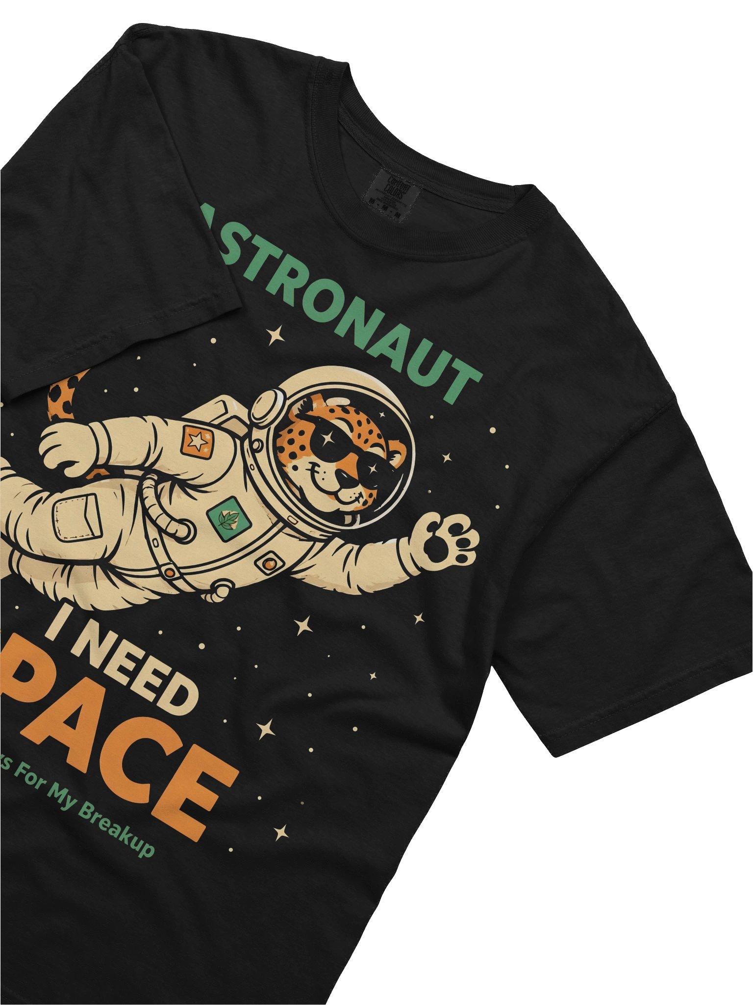 Astronaut cheetah Funny Space Tee product image (1)