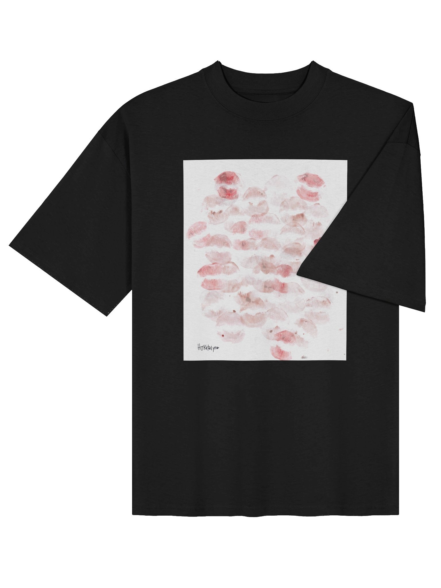 Hijkatelyn Real Kiss Mark Scatter Oversized Tee product image (4)