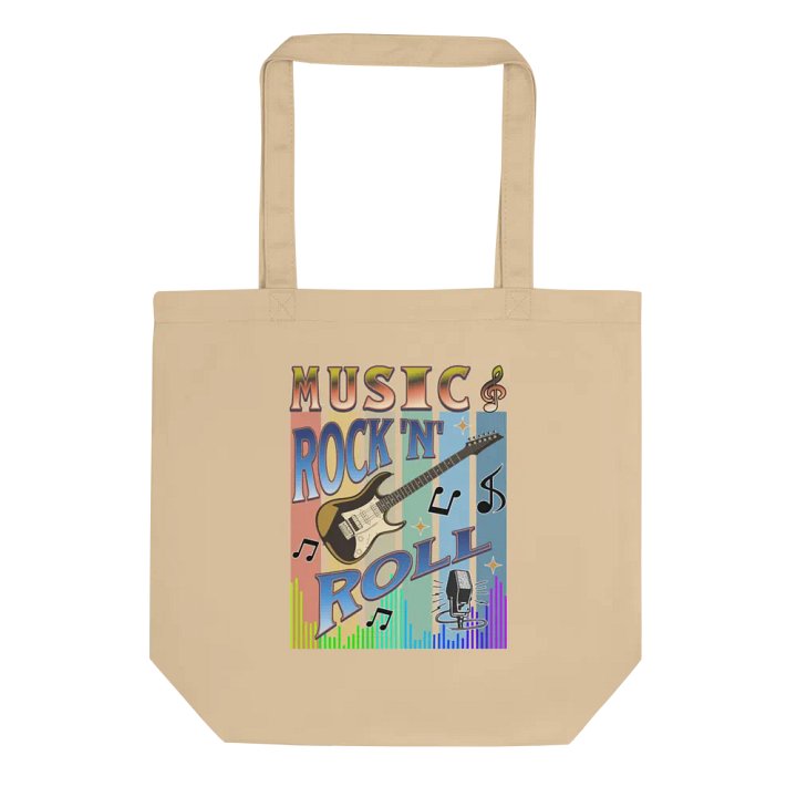 Music Rock N Roll Guitar Collage Tote Bag product image (1)