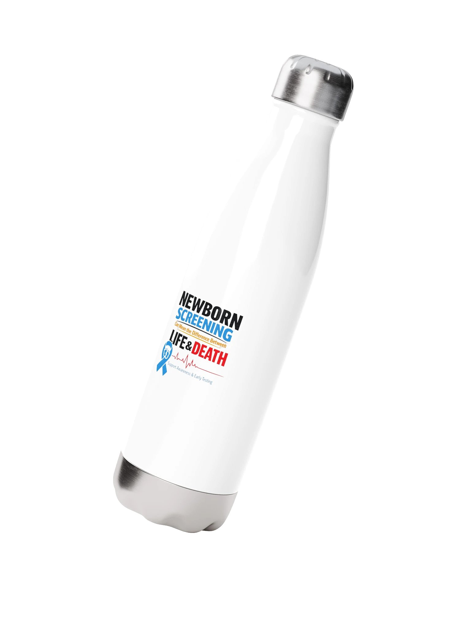 Newborn Screening Stainless Steel Water Bottle product image (2)