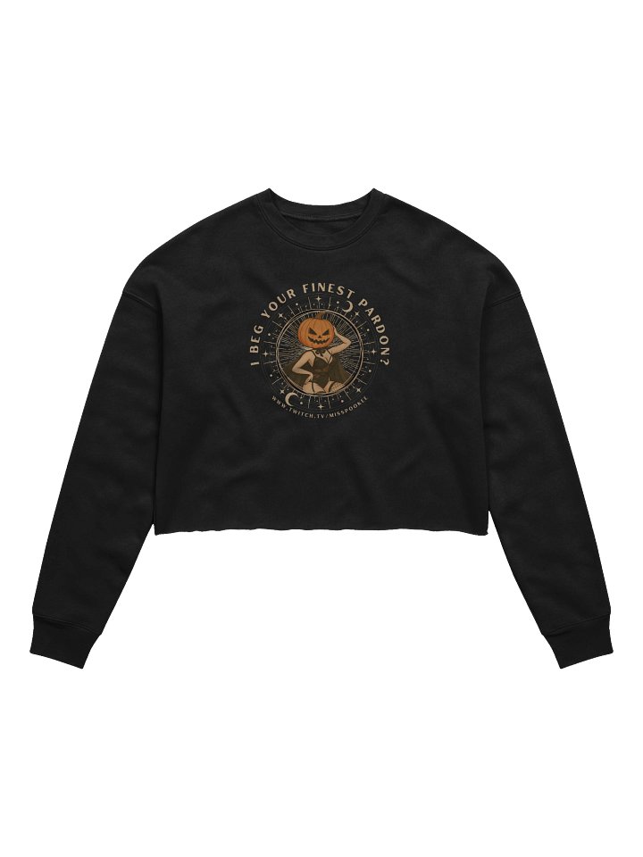 Spookee's Finest Pardon Crop Sweatshirt product image (1)
