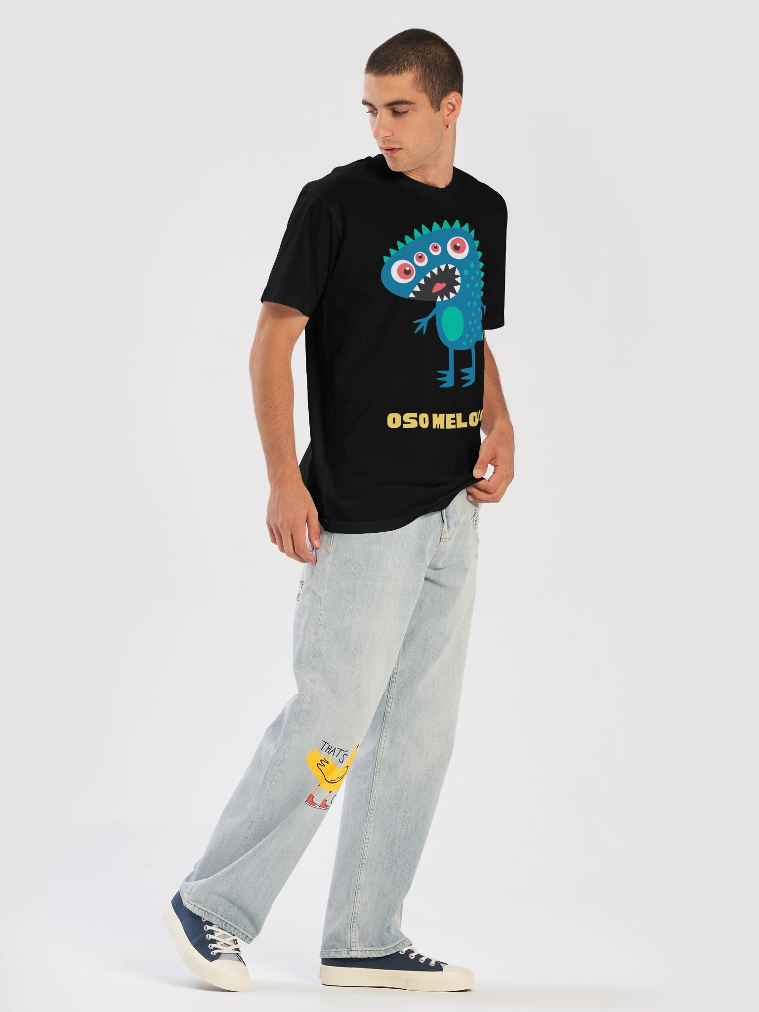 Oso Melodic Dino Monster Unisex T-shirt product image (5)