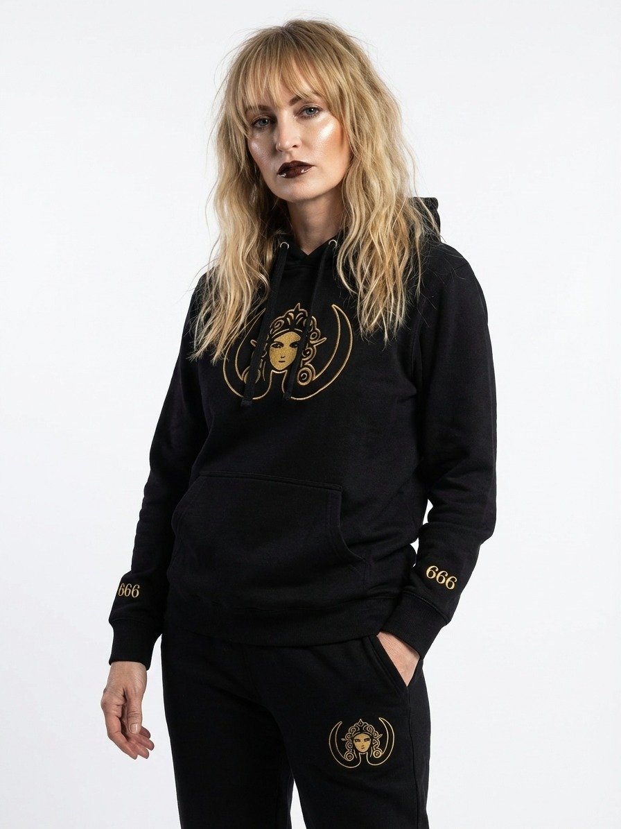 CIRCEMOON Divin Sacre Nombre 666 Hoodie, unisex, black product image (1)