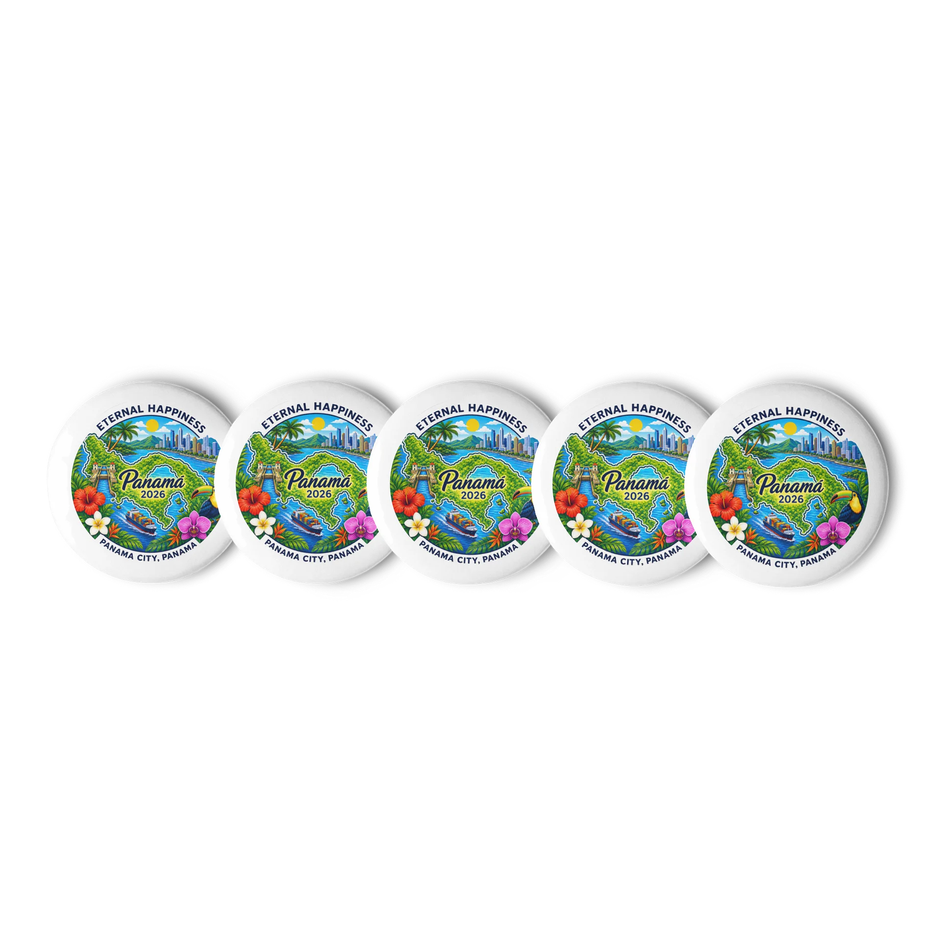 2026 Eternal Happiness International Convention Panama City Panama Tropical Pin product image (2)
