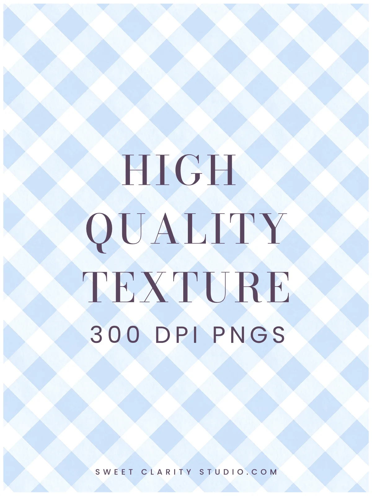Pastel Blue Watercolor Gingham & Stripes Seamless Pattern Pack product image (2)