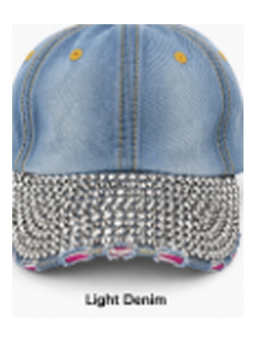 Bling Rhinestud Denim Snapback Caps | 9 Styles product image (3)