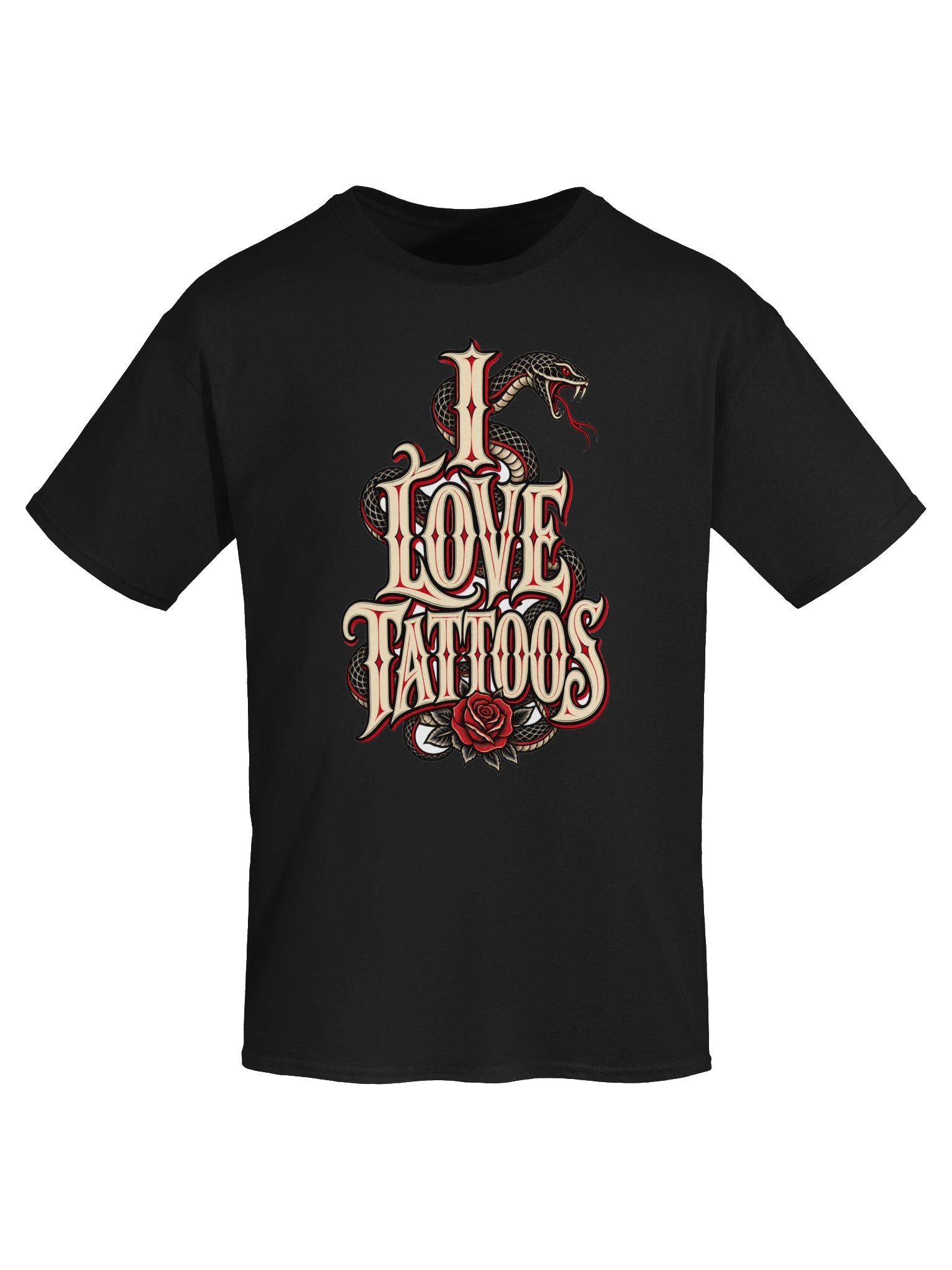 Snake & Rose Tee — I Love Tattoos product image (5)