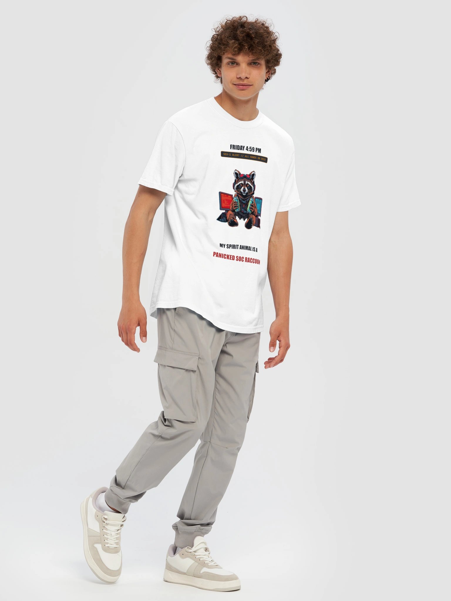 Friday 4:59 PM // The SOC Raccoon Heavyweight Tee - Light product image (75)