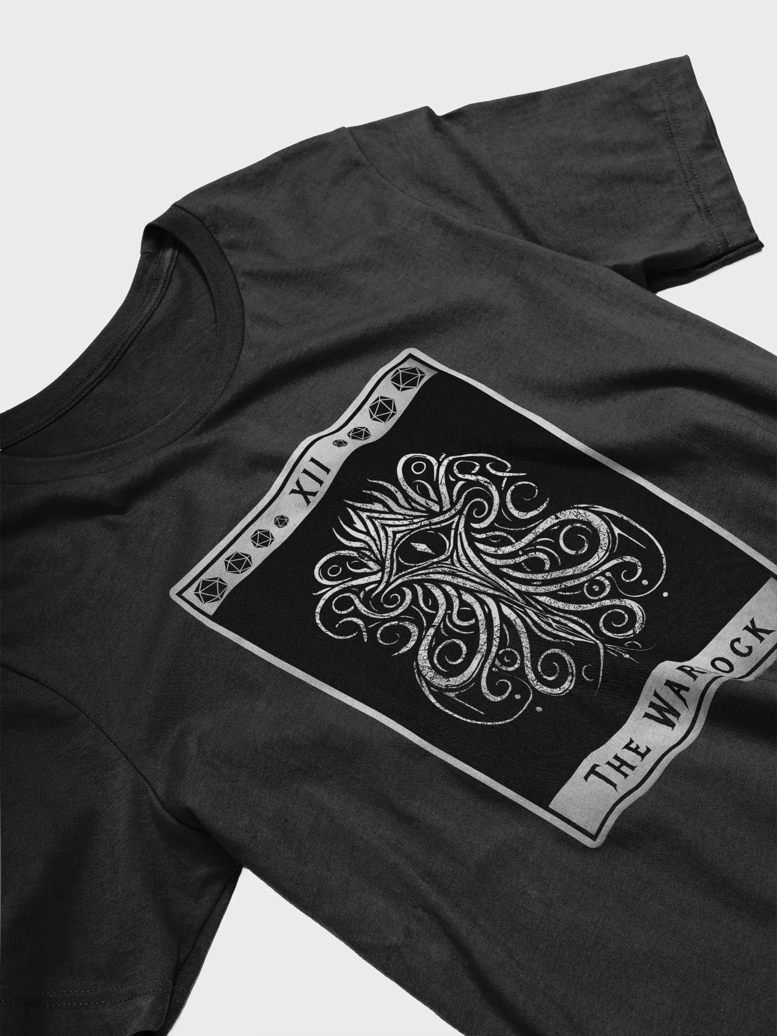 Warlock Shirt, Grunge Tarot-Inspired Roleplaying Class Symbol Tee product image (30)