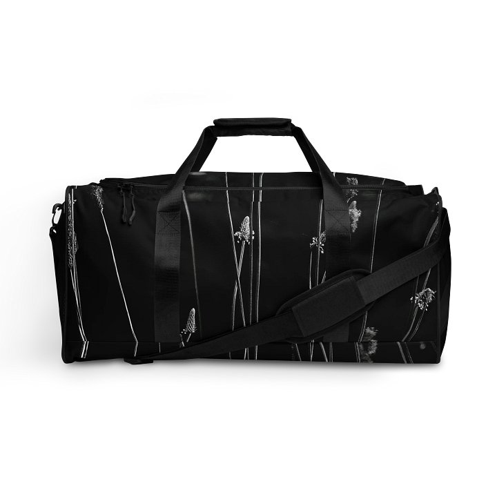Travel bag - Wildflowers, monochrome product image (2)