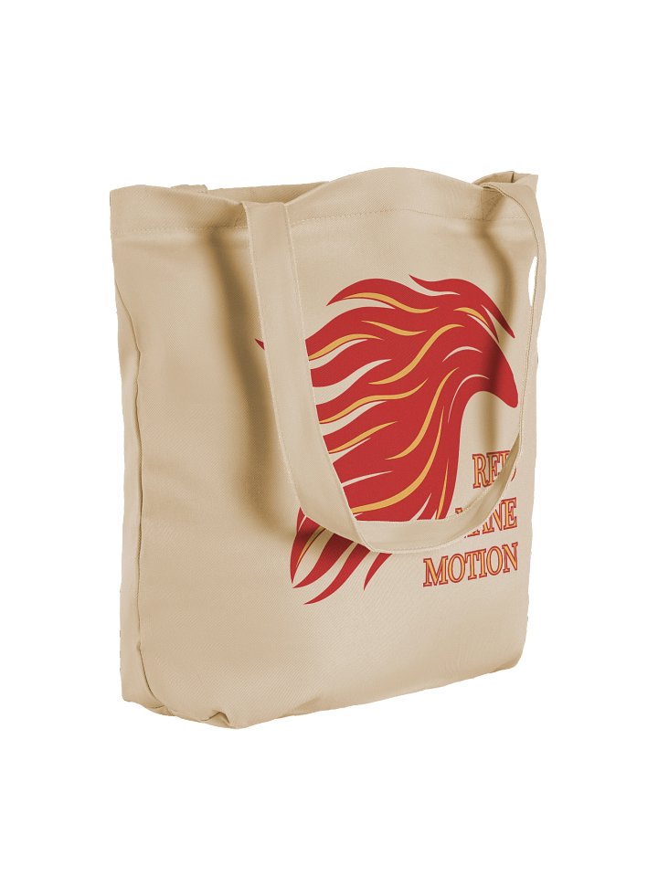 Red Mane Motion – Bold Horse Mane Tote Bag – Eco-Friendly Canvas Art for Everyday Carry product image (2)