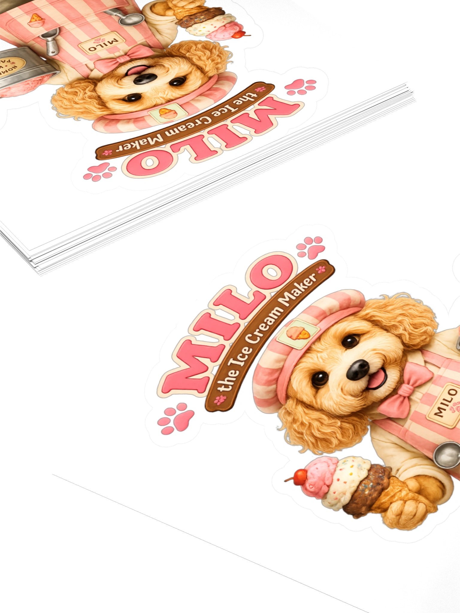 MILO the Ice Cream Maker Dog Sticker product image (4)