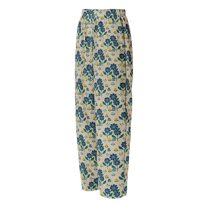 Country Retro Flour Sack Flowers Ladies Pajama Pants product image (1)