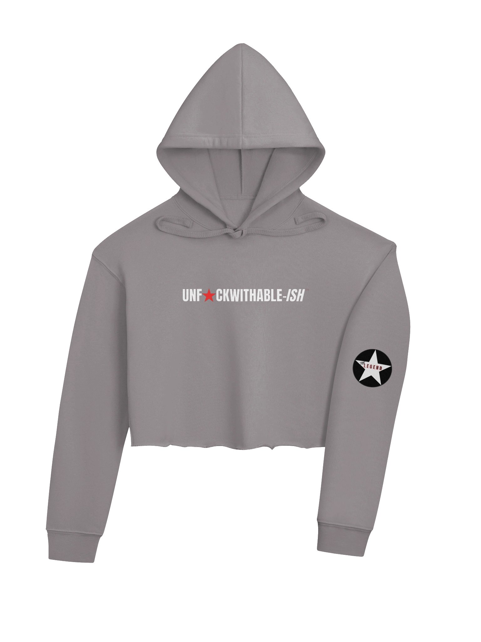 UNF★CKWITHABLE-ISH™ Women's Fleece Hooded Crop Top product image (4)