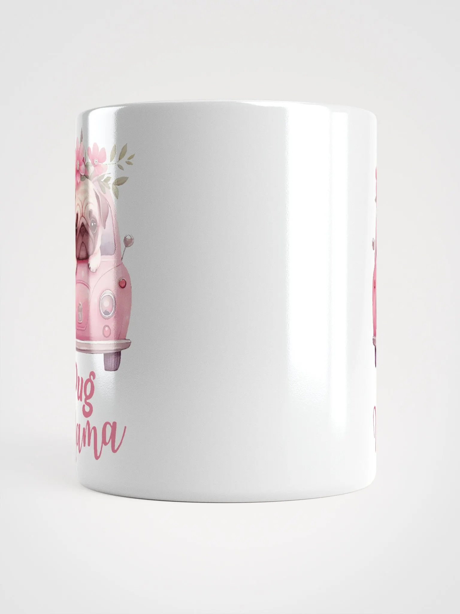 Pug Mama White Glossy Mug product image (5)